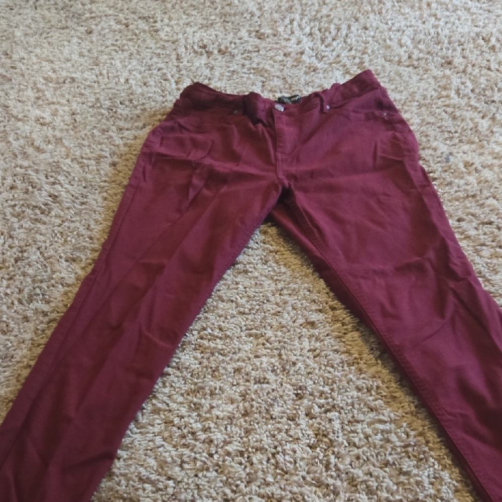 Like an Angel Burgundy Ankle Pants